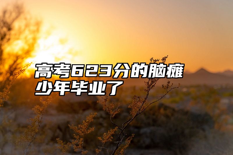 高考623分的脑瘫少年毕业了