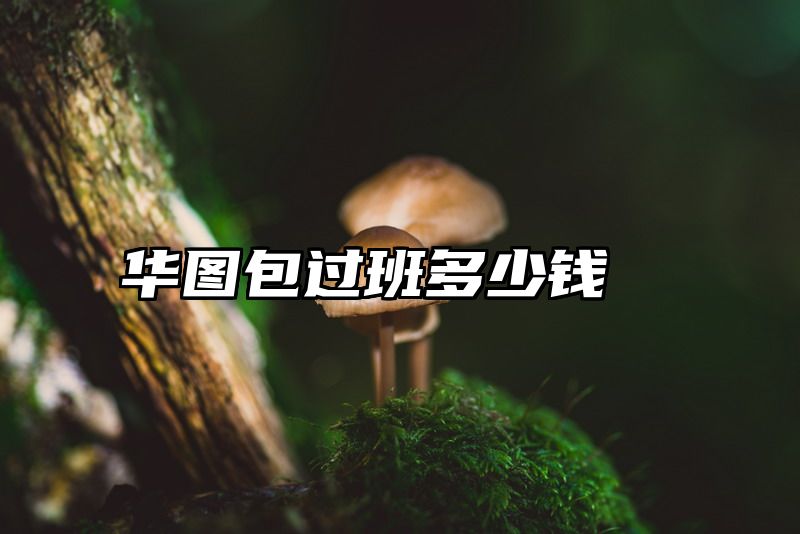 华图包过班多少钱