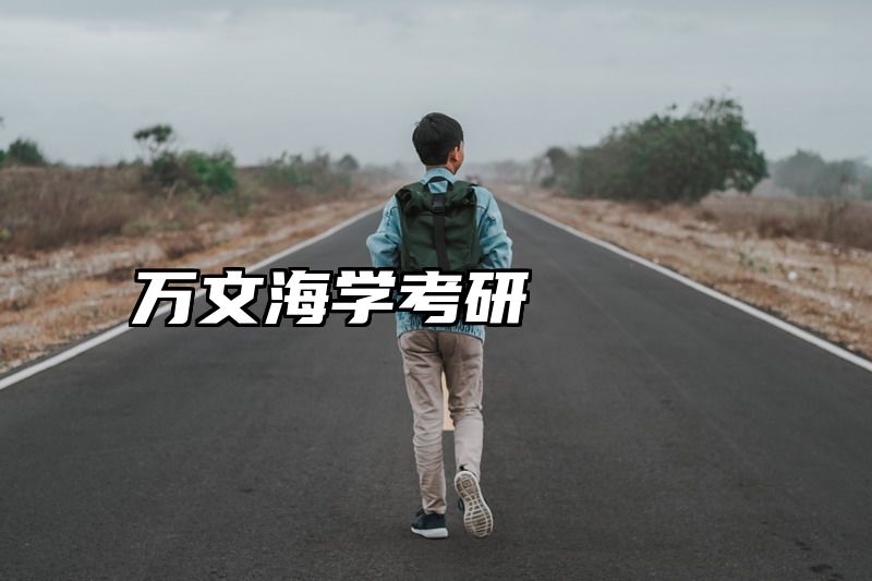 万文海学考研