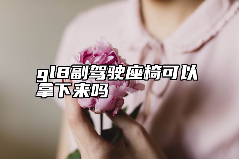 gl8副驾驶座椅可以拿下来吗