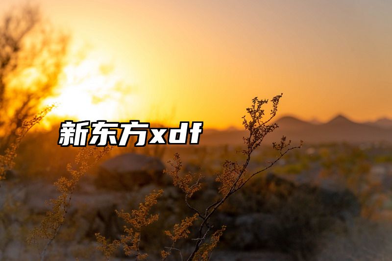 新东方xdf