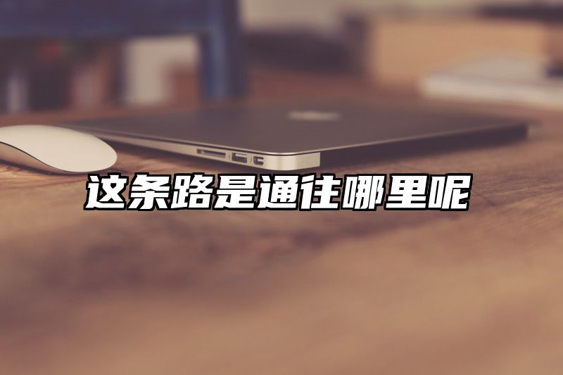 这条路是通往哪里呢