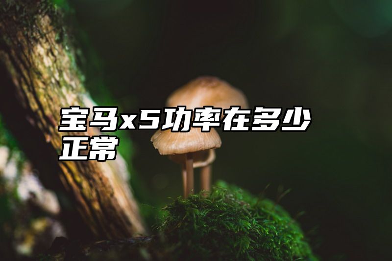 宝马x5功率在多少正常