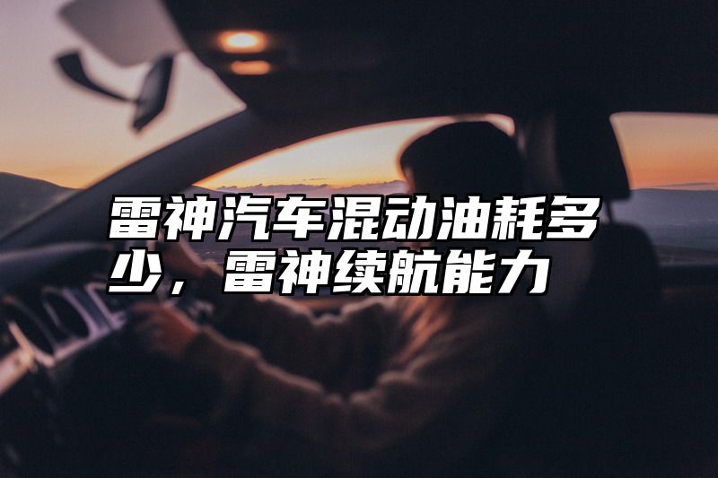 雷神汽车混动油耗多少，雷神续航能力