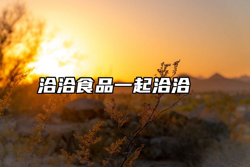 洽洽食品一起洽洽