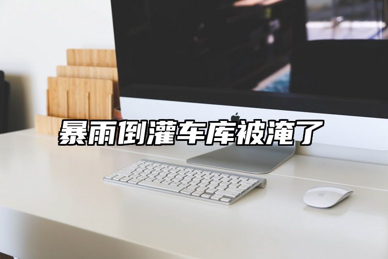 暴雨倒灌车库被淹了