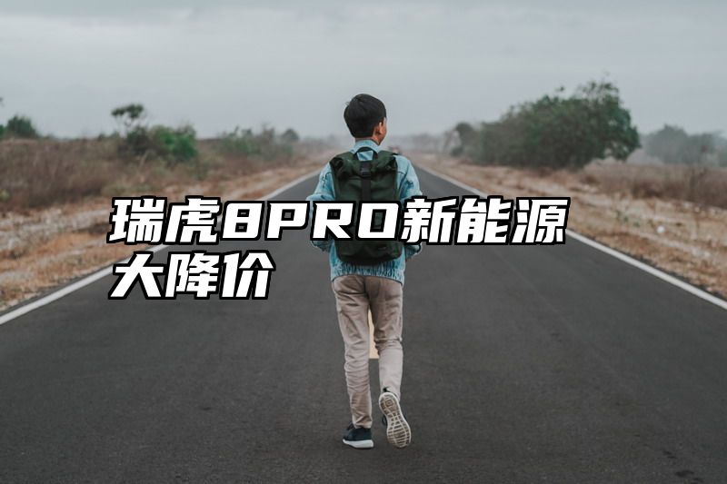 瑞虎8PRO新能源大降价