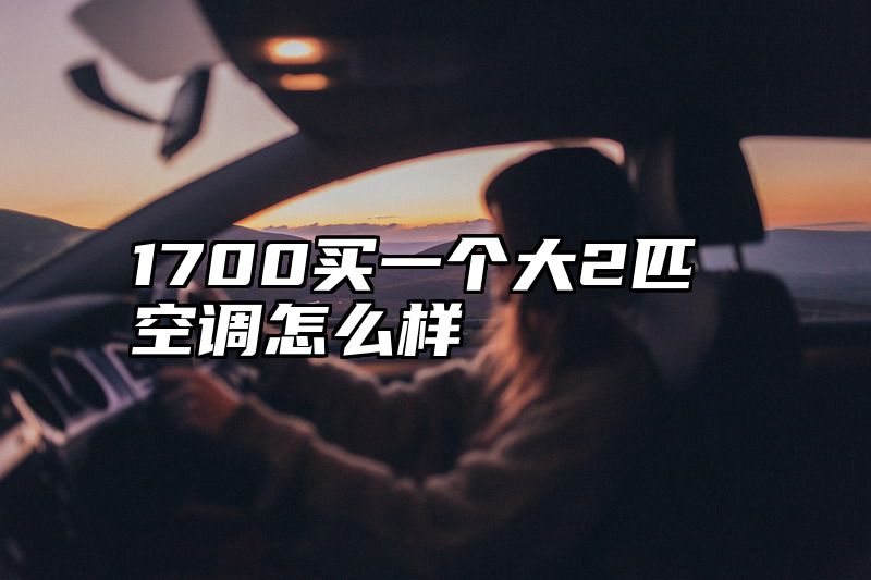 1700买一个大2匹空调怎么样