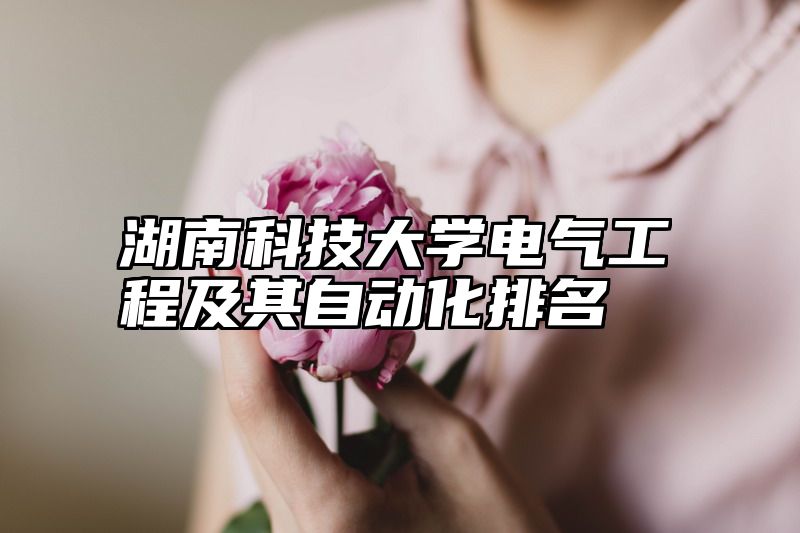 湖南科技大学电气工程及其自动化排名