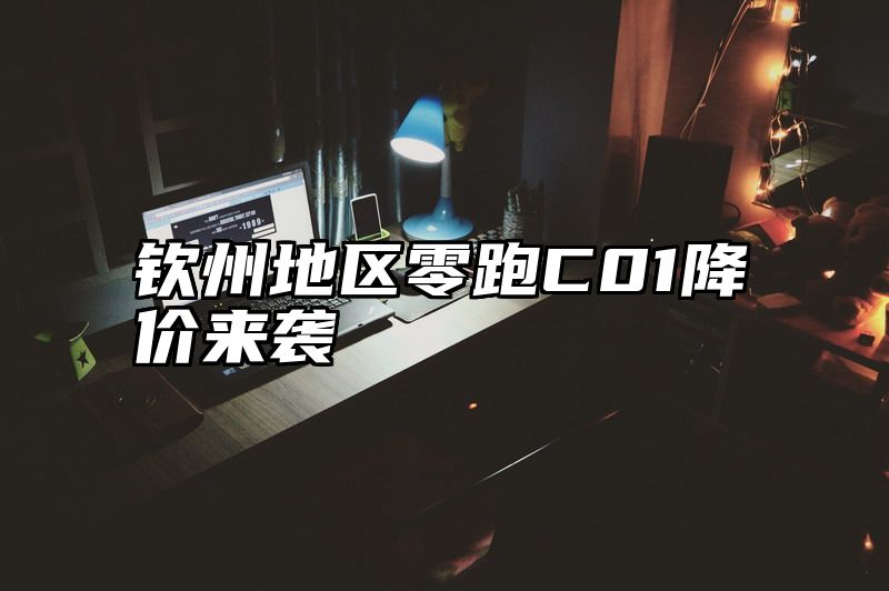 钦州地区零跑C01降价来袭