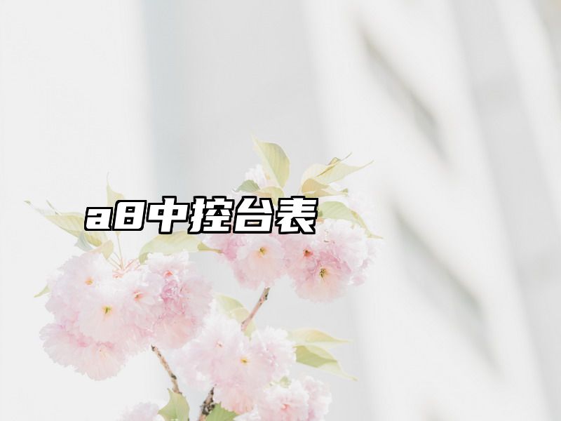 a8中控台表