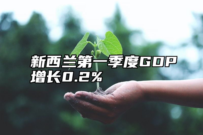 新西兰第一季度GDP增长0.2%