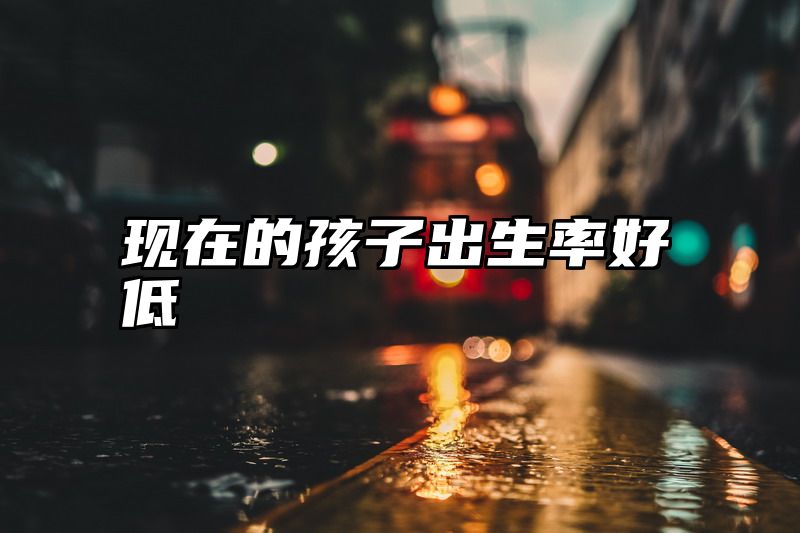 现在的孩子出生率好低