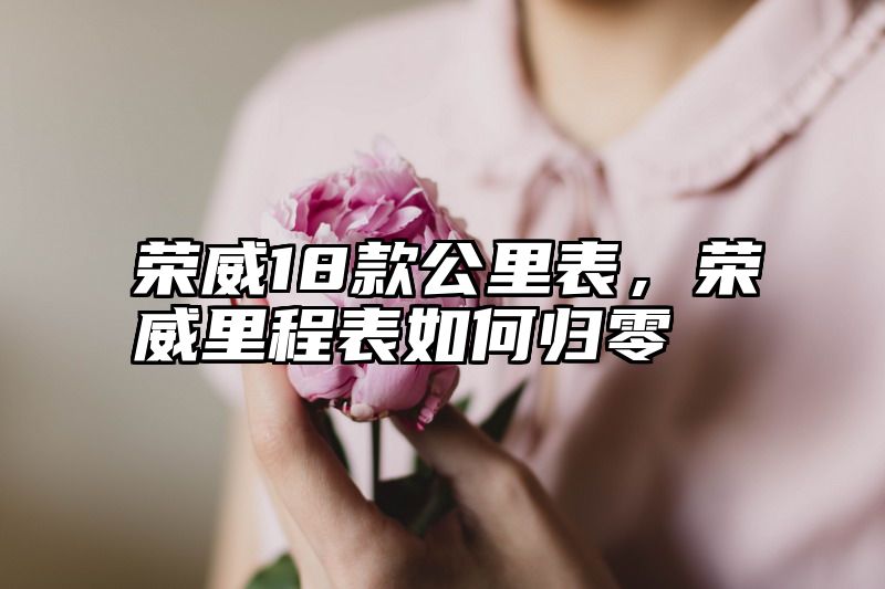 荣威18款公里表，荣威里程表如何归零