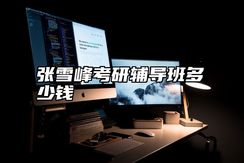 张雪峰考研辅导班多少钱