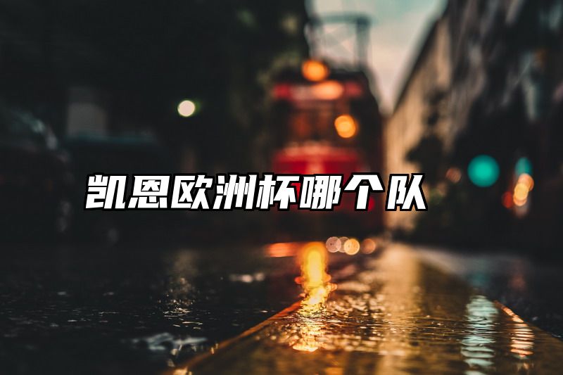 凯恩欧洲杯哪个队