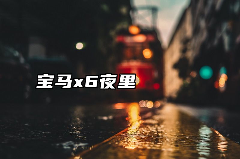 宝马x6夜里