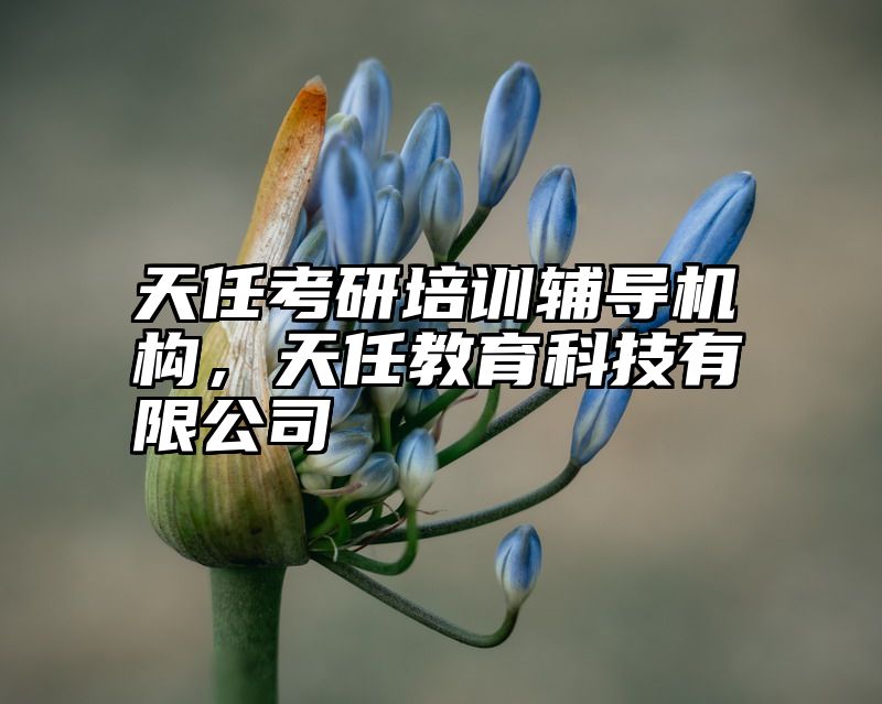天任考研培训辅导机构，天任教育科技有限公司