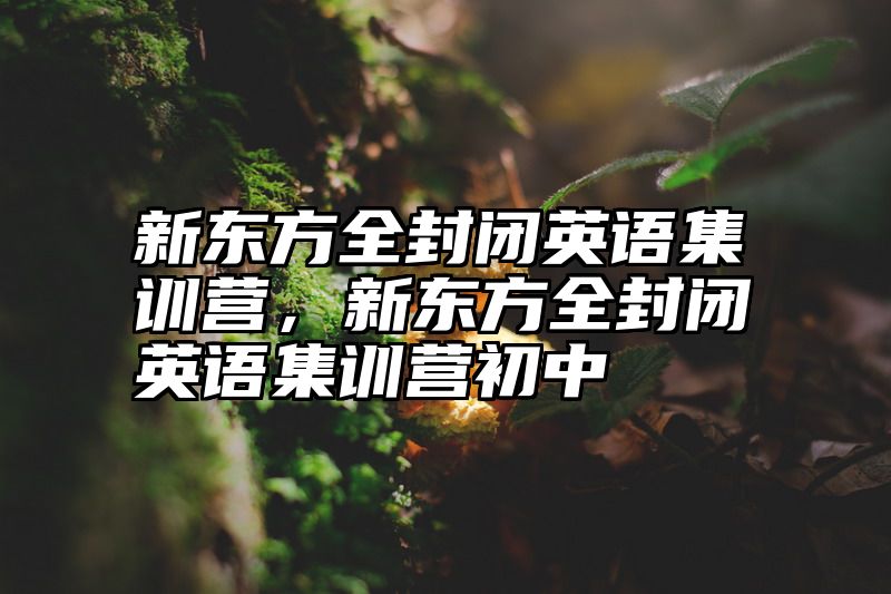 新东方全封闭英语集训营，新东方全封闭英语集训营初中