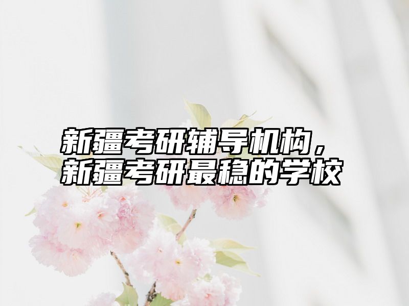 新疆考研辅导机构，新疆考研最稳的学校